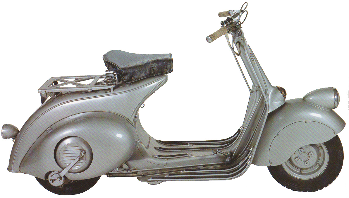 En Vespa Miniatura Scooter Piaggio Vespa 98 1/18 Gris 1946