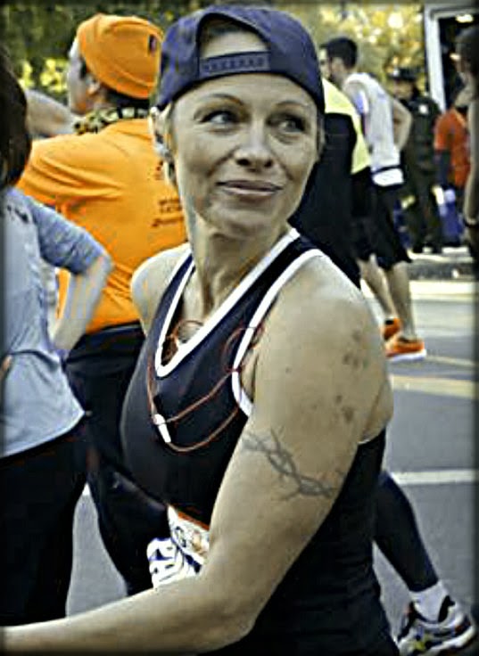 Pamela Anderson Completes NYC Marathon, Raising Cash For Haiti Charity