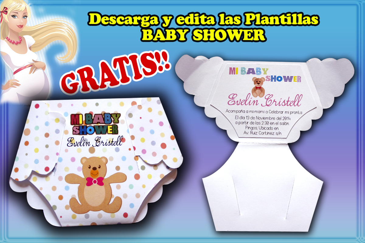 Soluciones Photoshop Invitaciones De Baby Shower