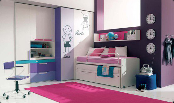 мебельные решения для маленькой детской комнаты фото