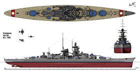 WW2 Battle of Atlantic - DKM Gneisenau Blueprint