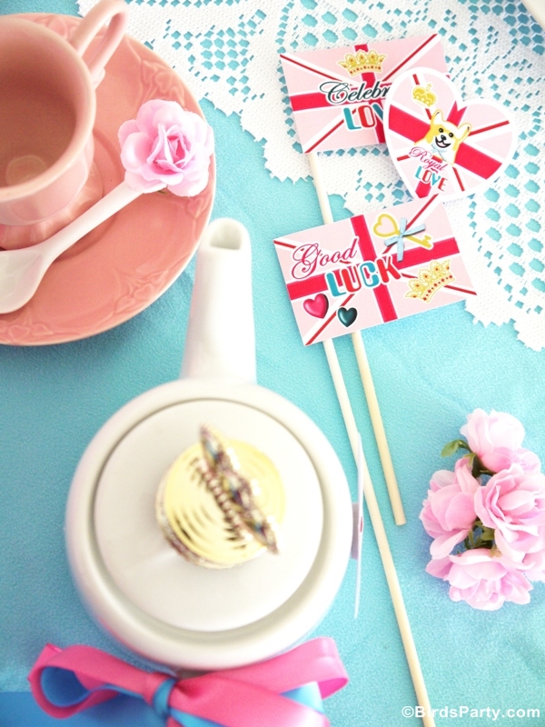 Royal High Tea Party with a British Shabby-Chic Vibe - BirdsParty.com