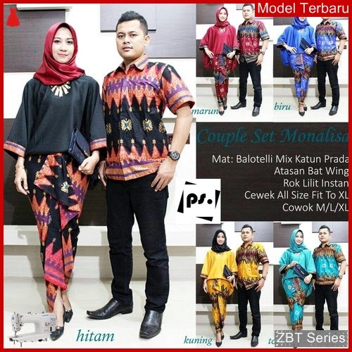 ZBT05509 Kebaya Batik Couple Monalisa Batwing Jaman BMGShop