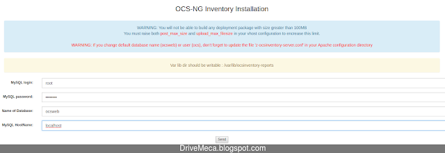 Configurando la consola web de OCSInventory