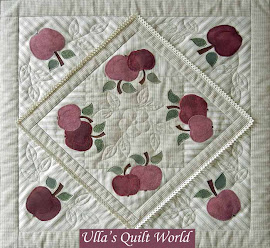 Quilted tablecloth with Apples