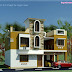 South Indian minimalist 1600 sq. ft. house exterior