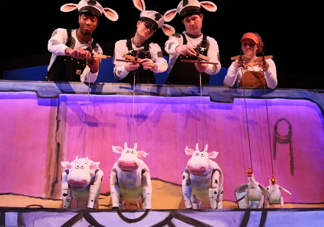 Escape All the Atlanta Rain and See Click, Clack, Moo: Cows That Type at the Center for Puppetry Arts  via  www.productreviewmom.com