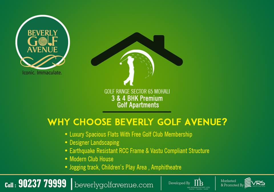 Flats For Sale/Rent in Mohali 4 bhk flats in Mohali with luxury living