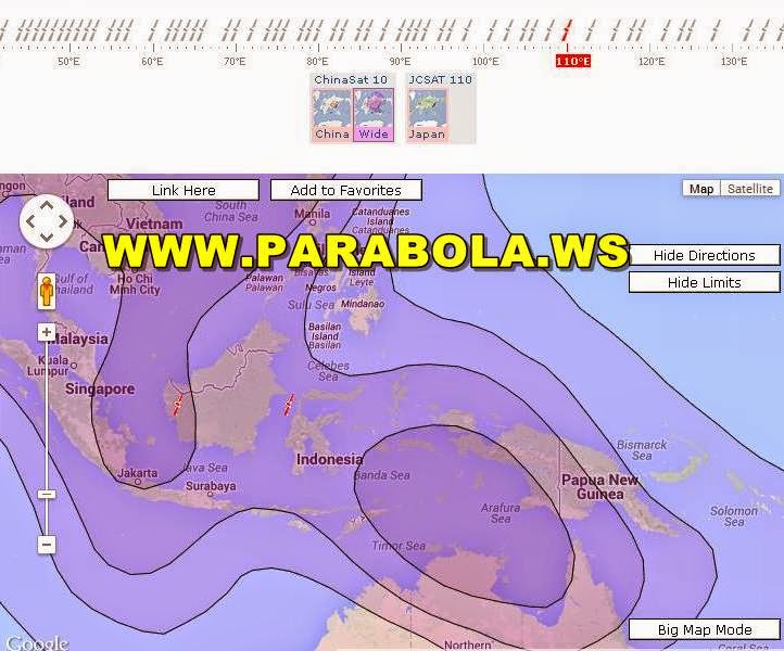 satelit parabola beam Indonesia chinasat 10 c band