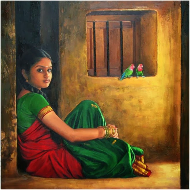 Classic Paintings of Tamilnadu Women ~ Teen - 6 - Teen