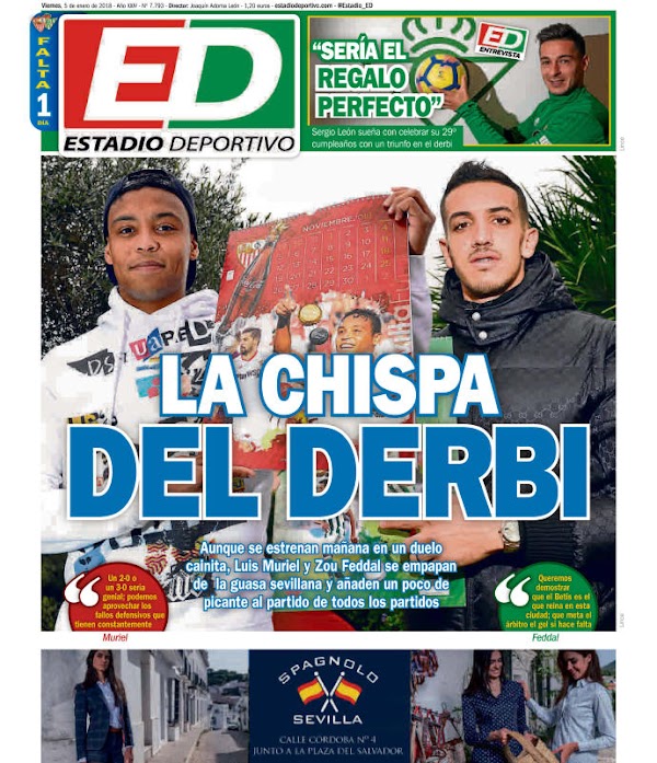 Betis, Estadio Deportivo: "La chispa del derbi"