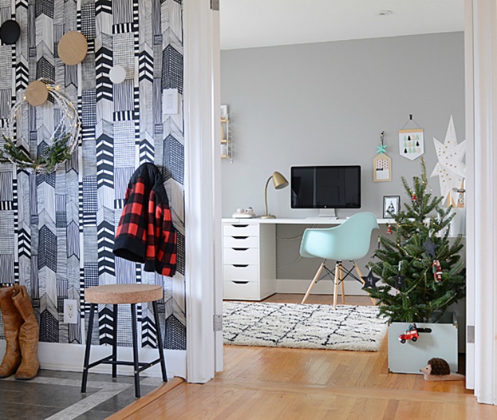La casa de una famosa deco-blogger en Navidad La casa de una famosa deco-blogger en Navidad