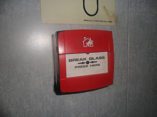 Two unit Break Glass was found broken, need replacement. Two unit Break Glass was found broken, need replacement.