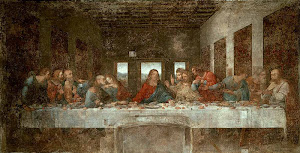 The Last Supper - Before Restoration (1498) By Leonardo Da Vinci