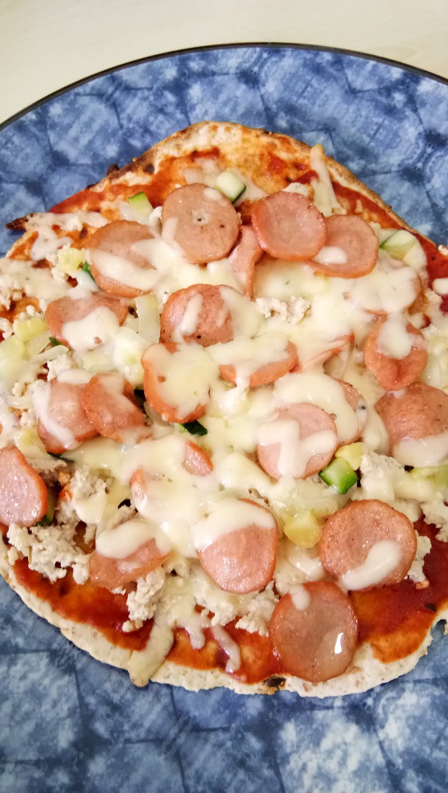 Makan sini ke bungkus? Resepi pizza guna Mission wrap