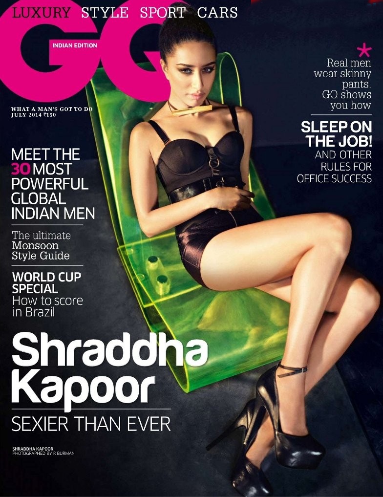 Shraddha Kapoor GQ India July 2014 Magazine