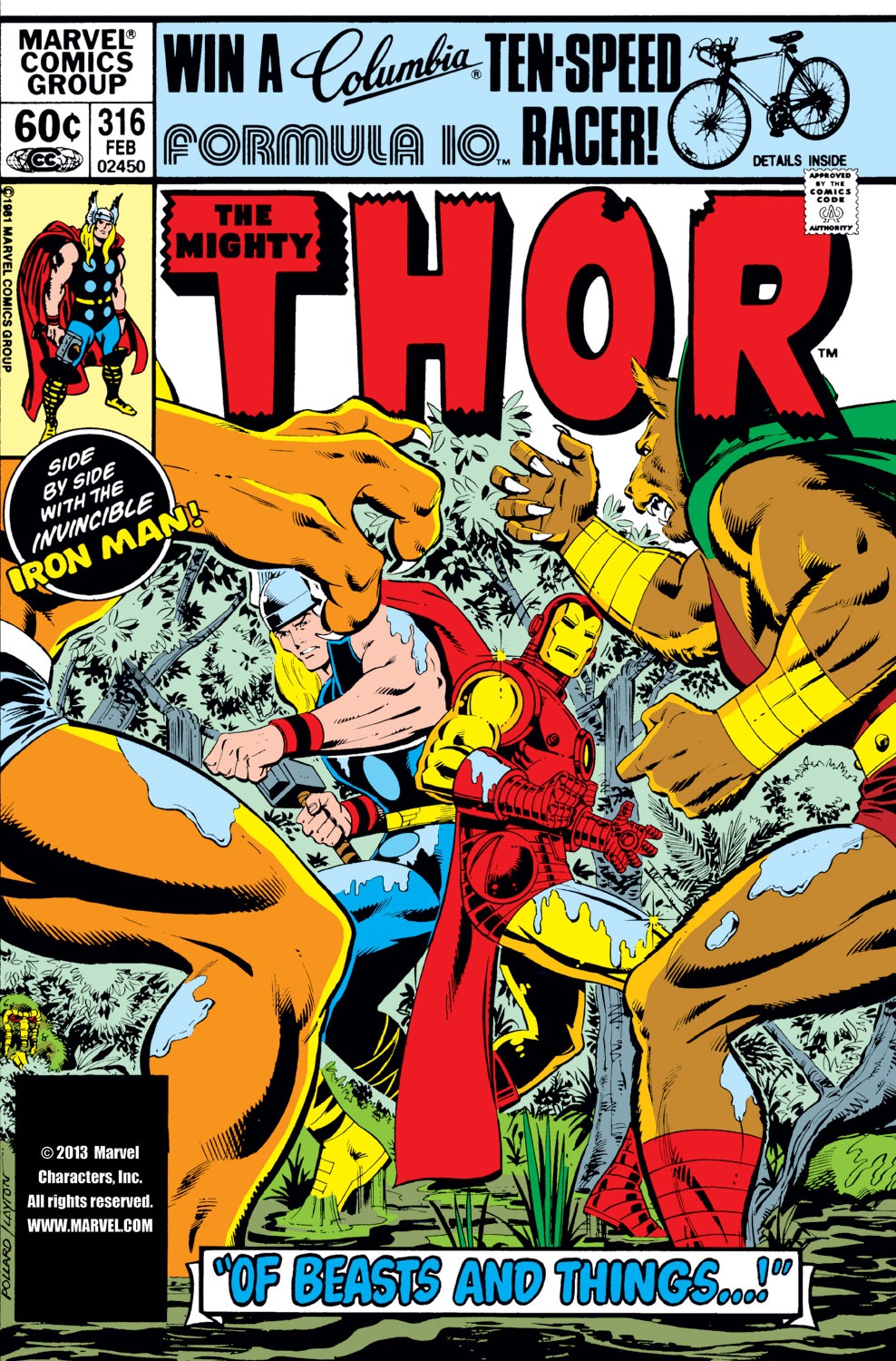 Read online Thor (1966) comic -  Issue #316 - 1
