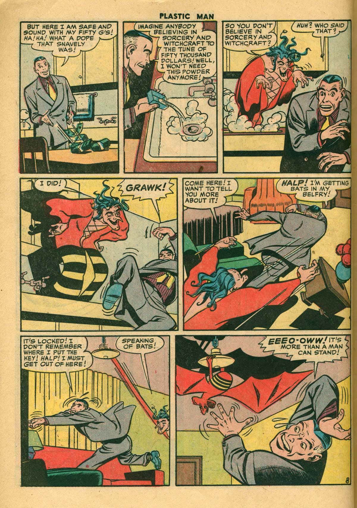 Read online Plastic Man (1943) comic -  Issue #27 - 10