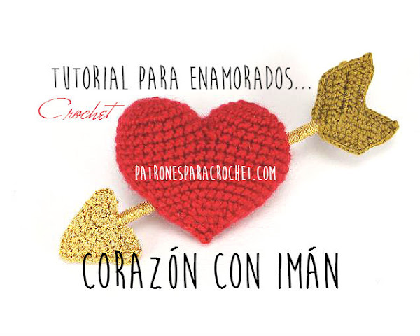 corazon tejido a crochet paso a paso
