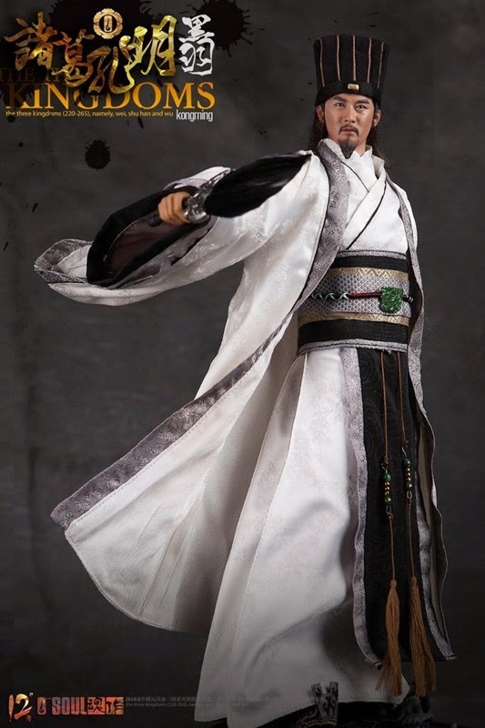 O-Soul Toys Heroes of the Three Kingdoms - Zhuge Liang (Black Feather Version)