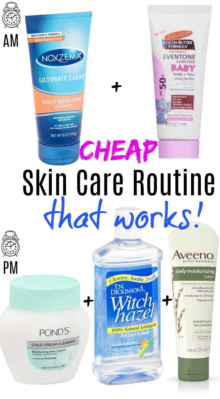 CHEAP SKIN CARE ROUTINE THAT WORKS!