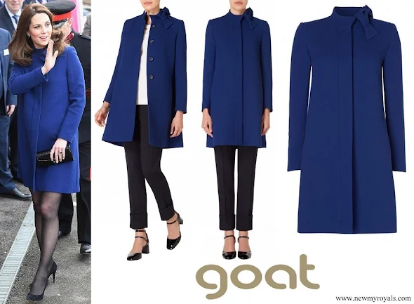Kate Middleton wore Goat Ellory Bow Detail Coat