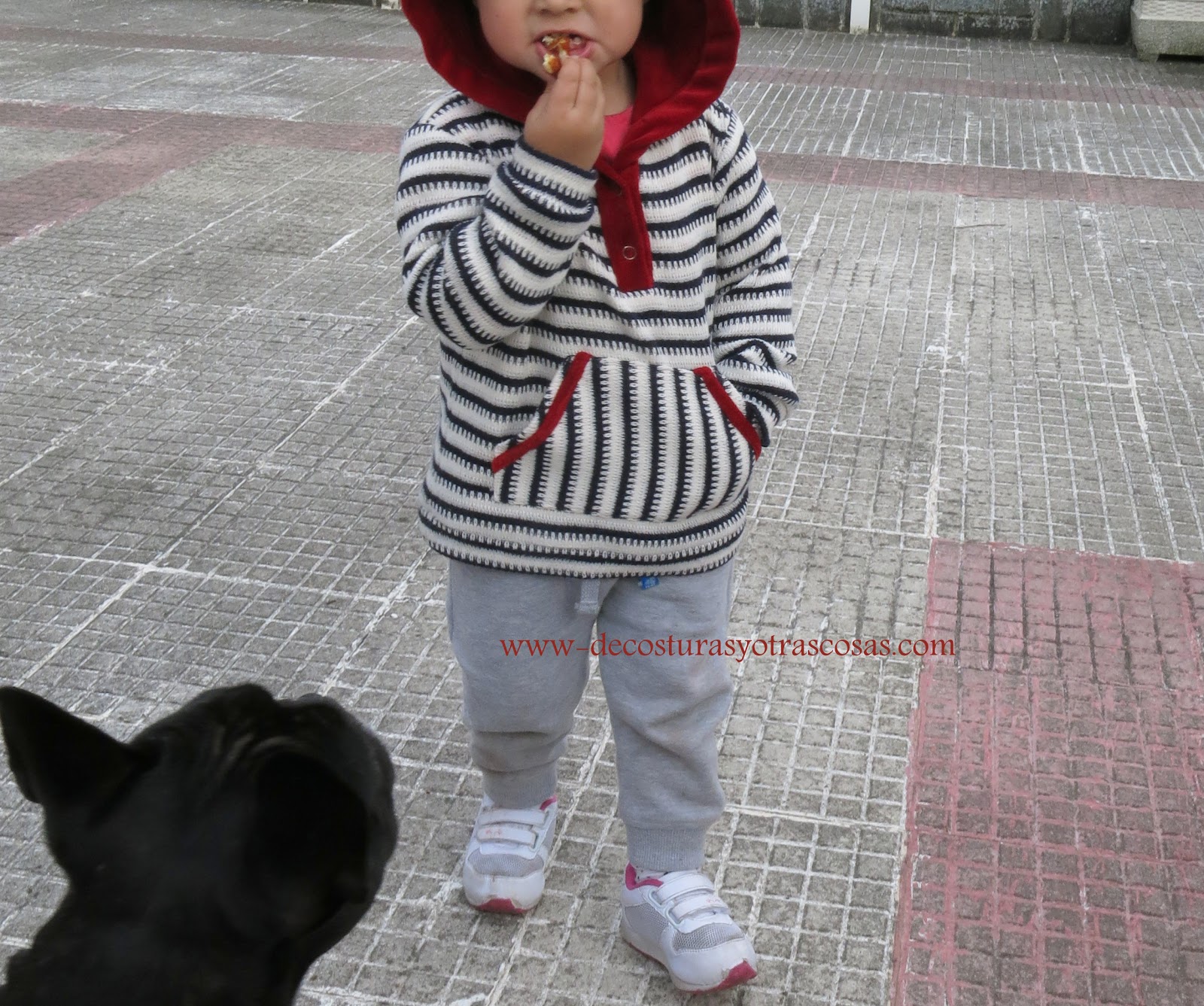 De costuras otras cosas: SUDADERA INFANTIL CON CAPUCHA