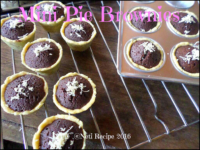 resep mini pie brownies resep mini pie brownies