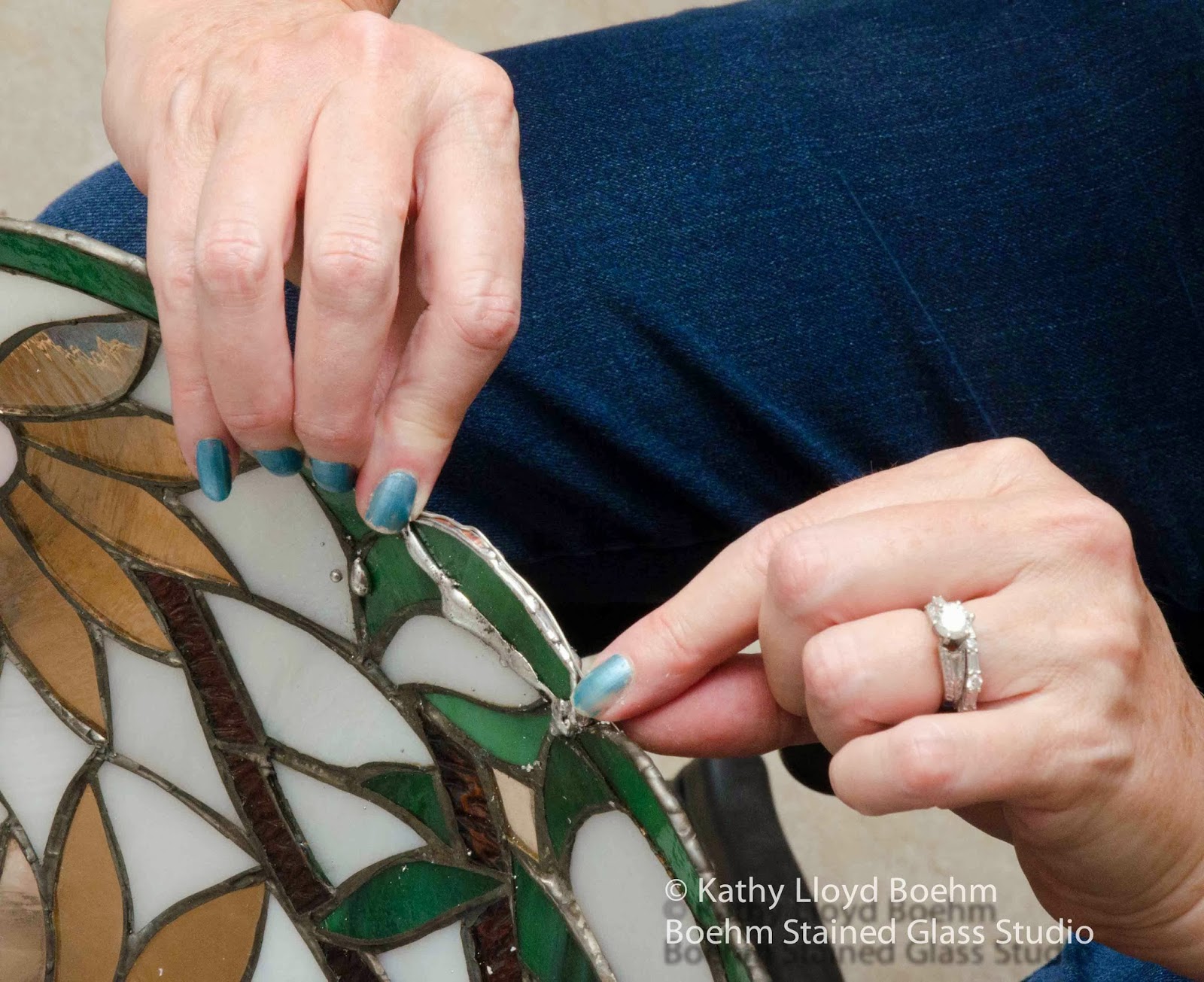 Boehm Stained Glass Blog Daisy Tree Lamp Repair