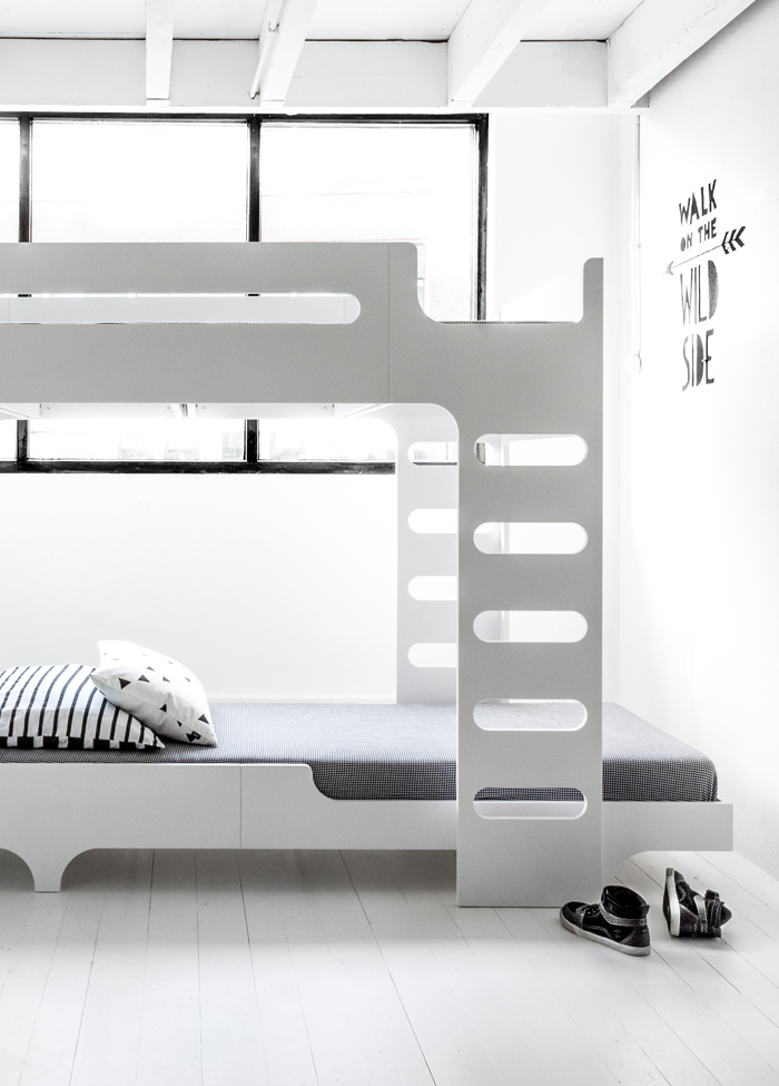 design beds for two children in white at Rafa-kids 