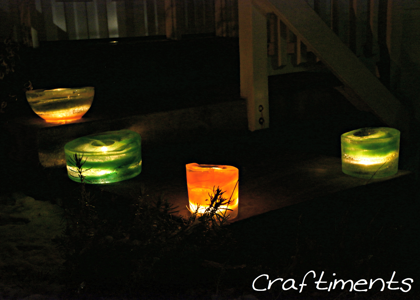 Craftiments:  Ice Lanterns