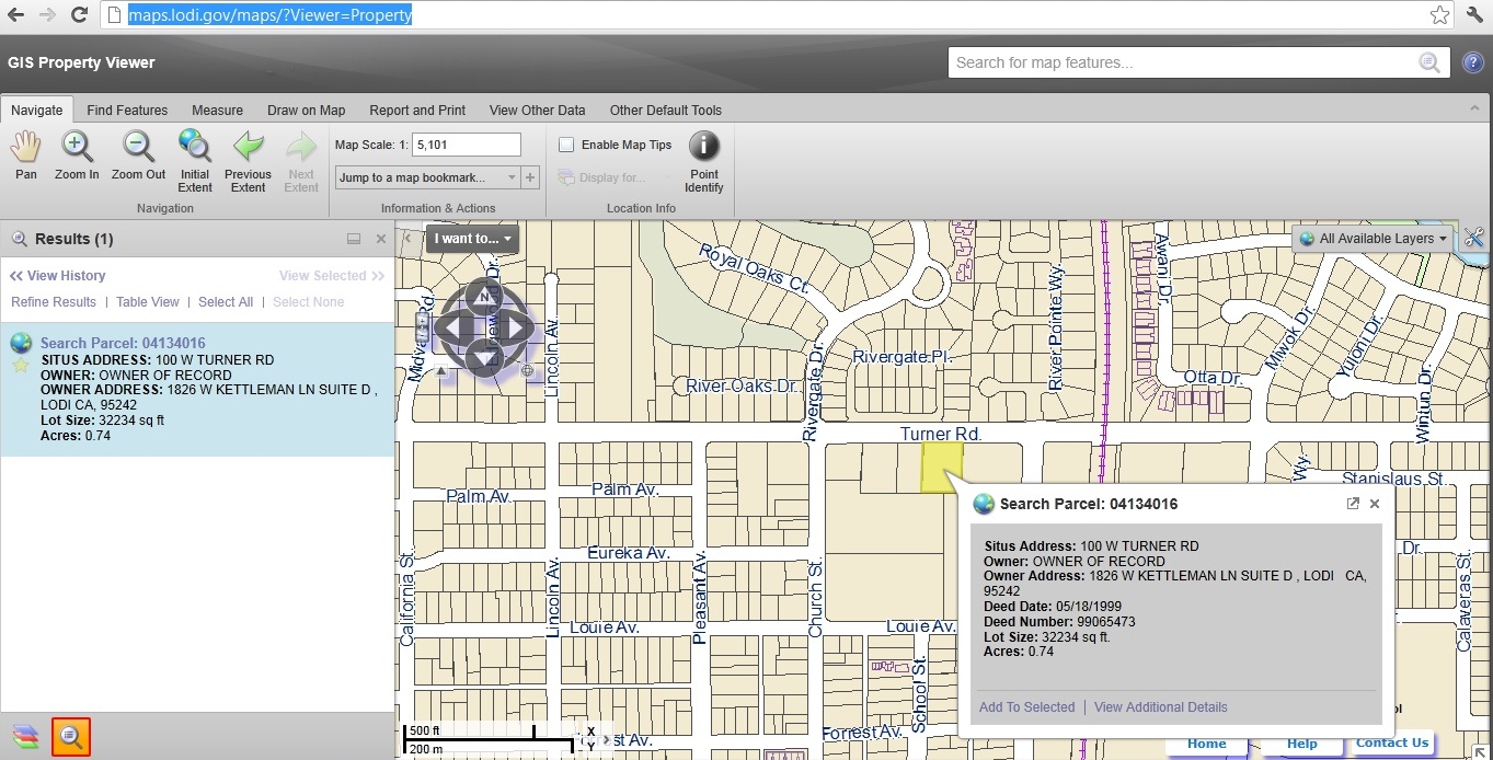 Interwest GIS GIS Property Viewer at City of Lodi Now Live