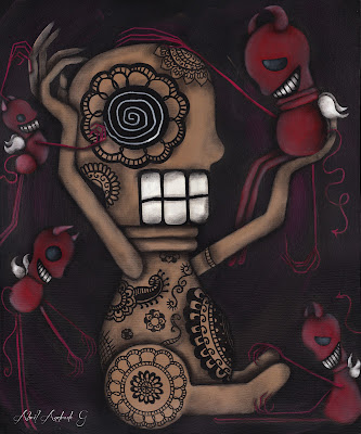 "My Conscience" 20x30" 2012 by Abril Andrade Griffith