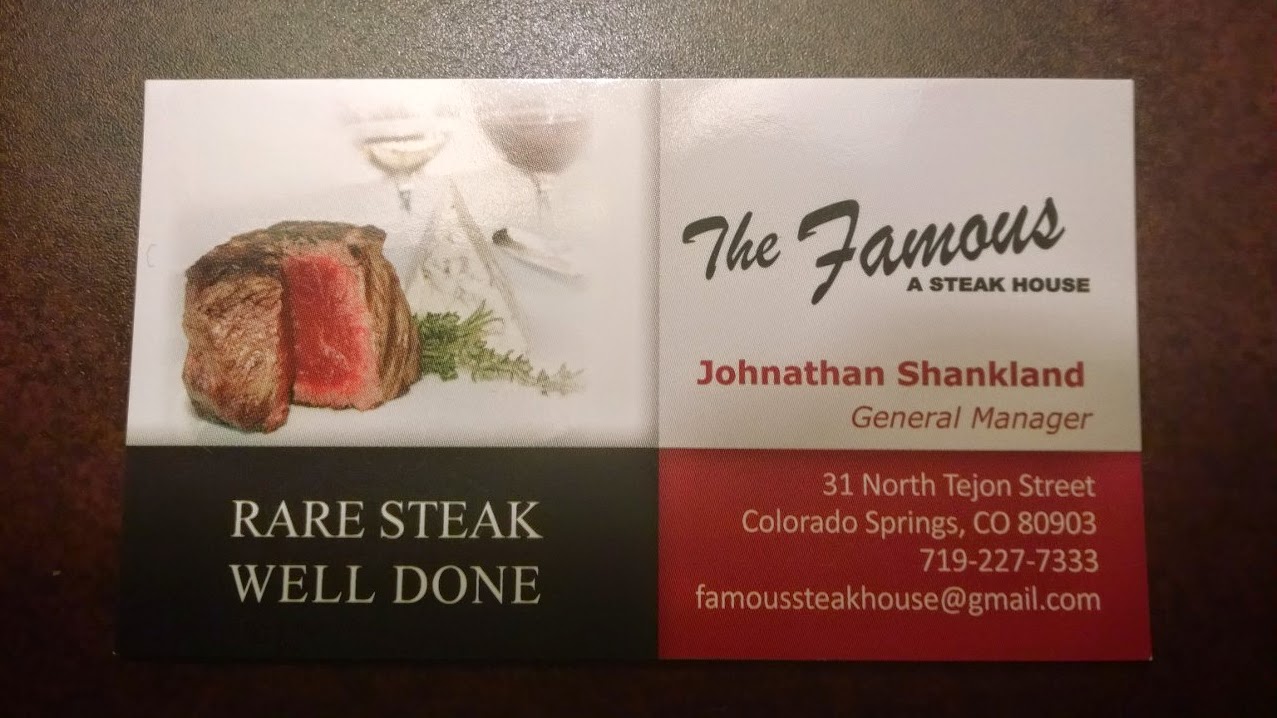 How Does It Rate Restaurant Reviews The Famous A Steakhouse