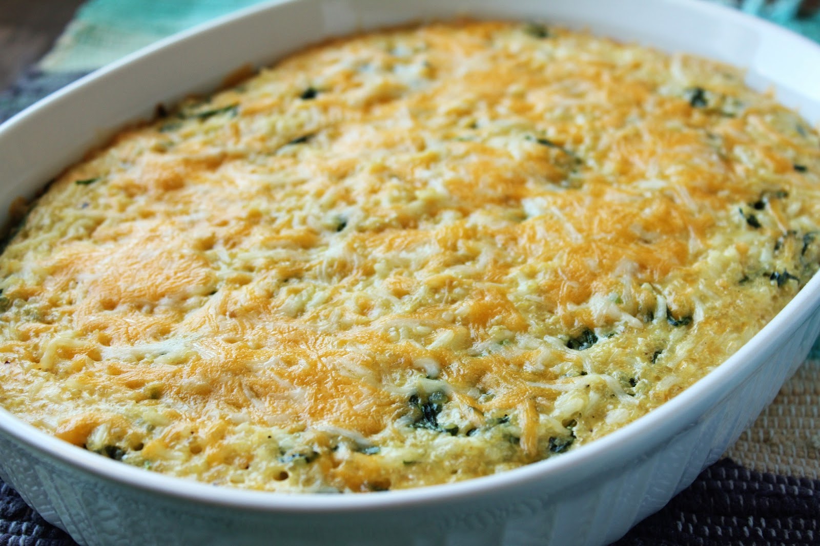 Cheesy Baked Quinoa and Spinach - Delicious as it Looks