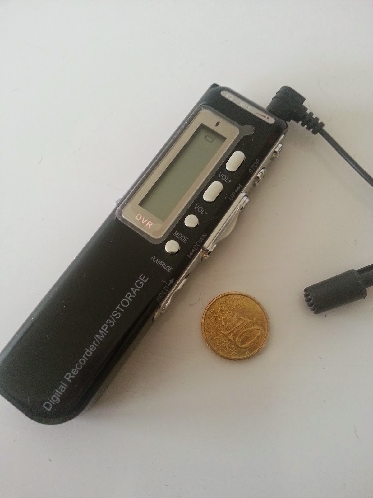 Spy cams, pinhole lenses and other stuff Small voice recorder body