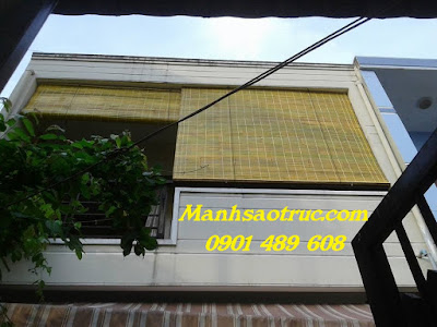 màn sáo trúc che nắng ban công