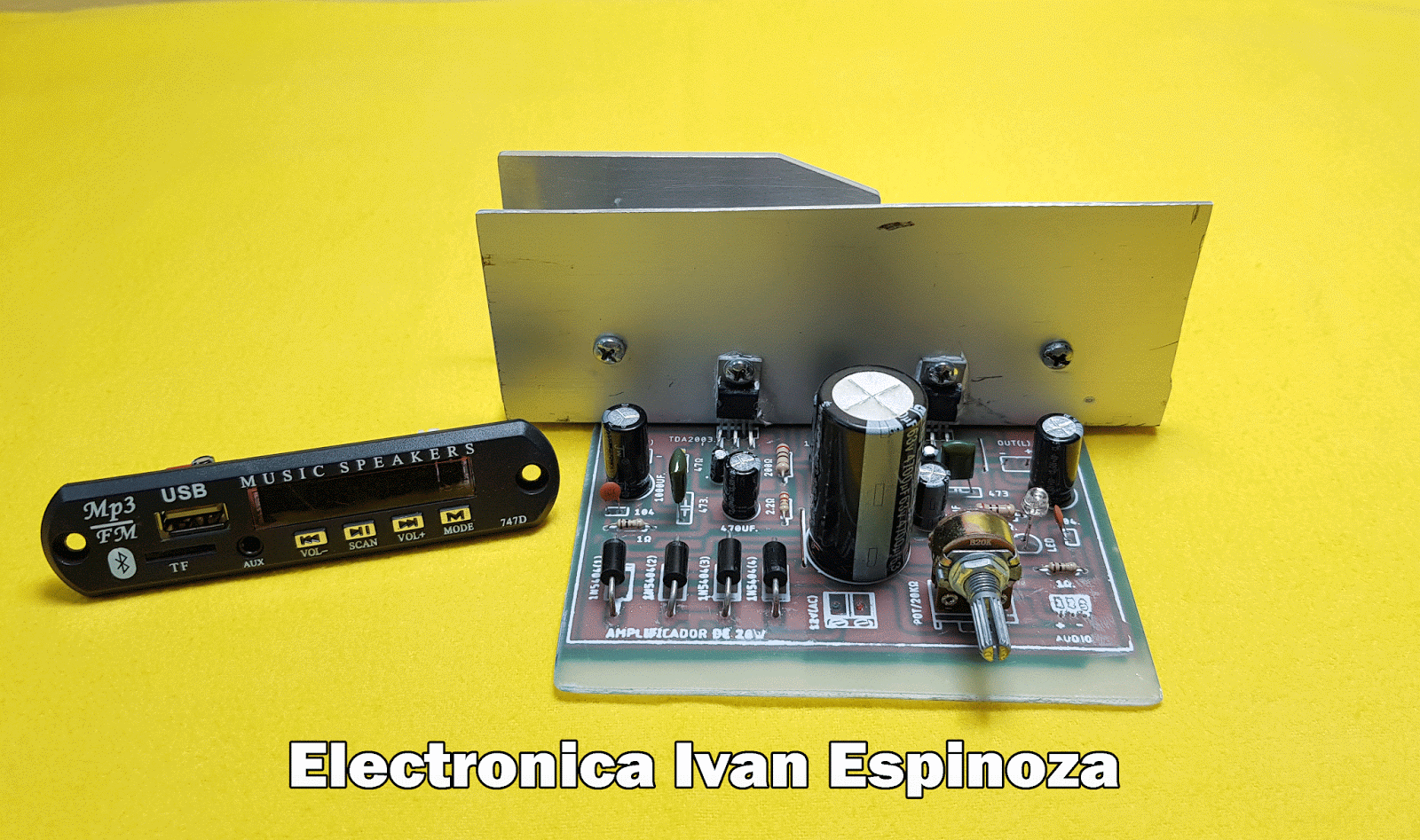 Como hacer un amplificador estéreo de 20w | Paso a Paso