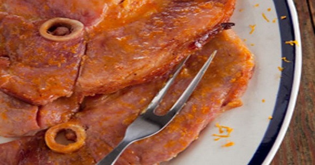 Aunt Peggy's Orange Glazed Ham Steak Recipe Aunt Peggy's Orange Glazed Ham Steak Recipe