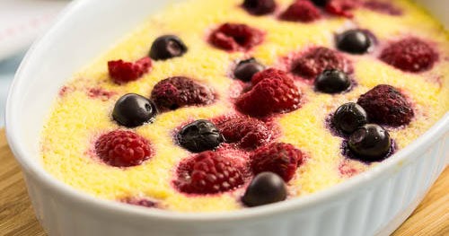 抗氧營養西餐食譜——雜莓乳酪布甸