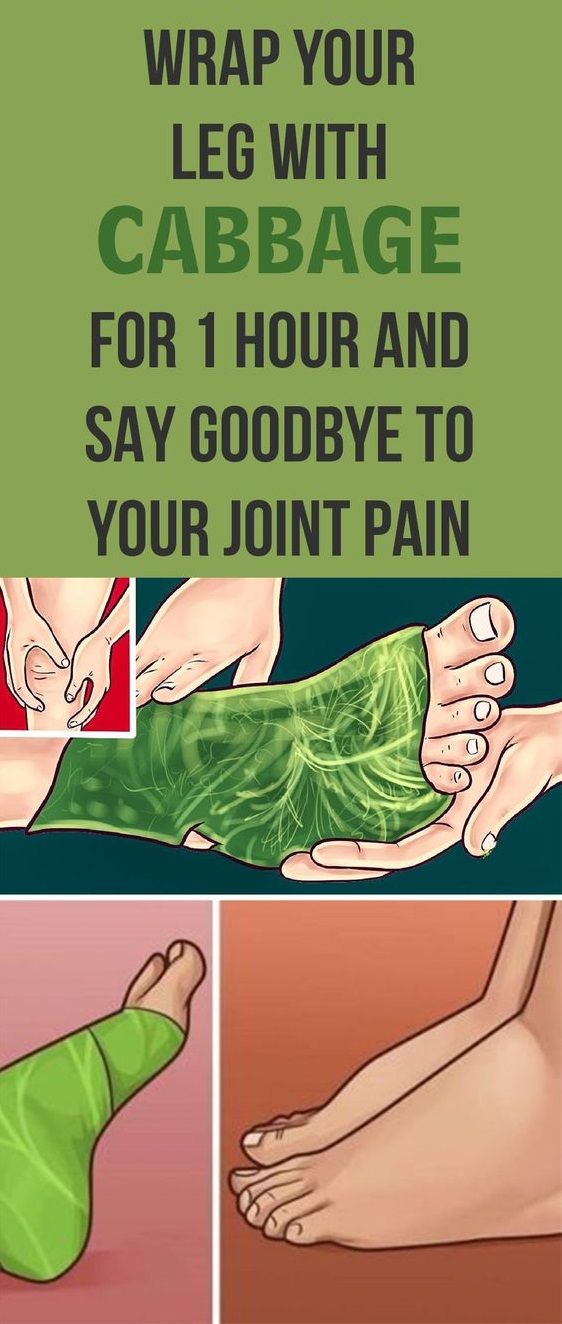 WRAP YOUR LEG WITH CABBAGE FOR 1 HOUR AND SAY GOODBYE TO YOUR JOINT