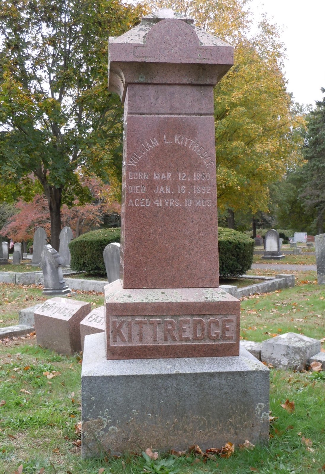 Life From The Roots Tombstone Tuesday Kittredge of Westford