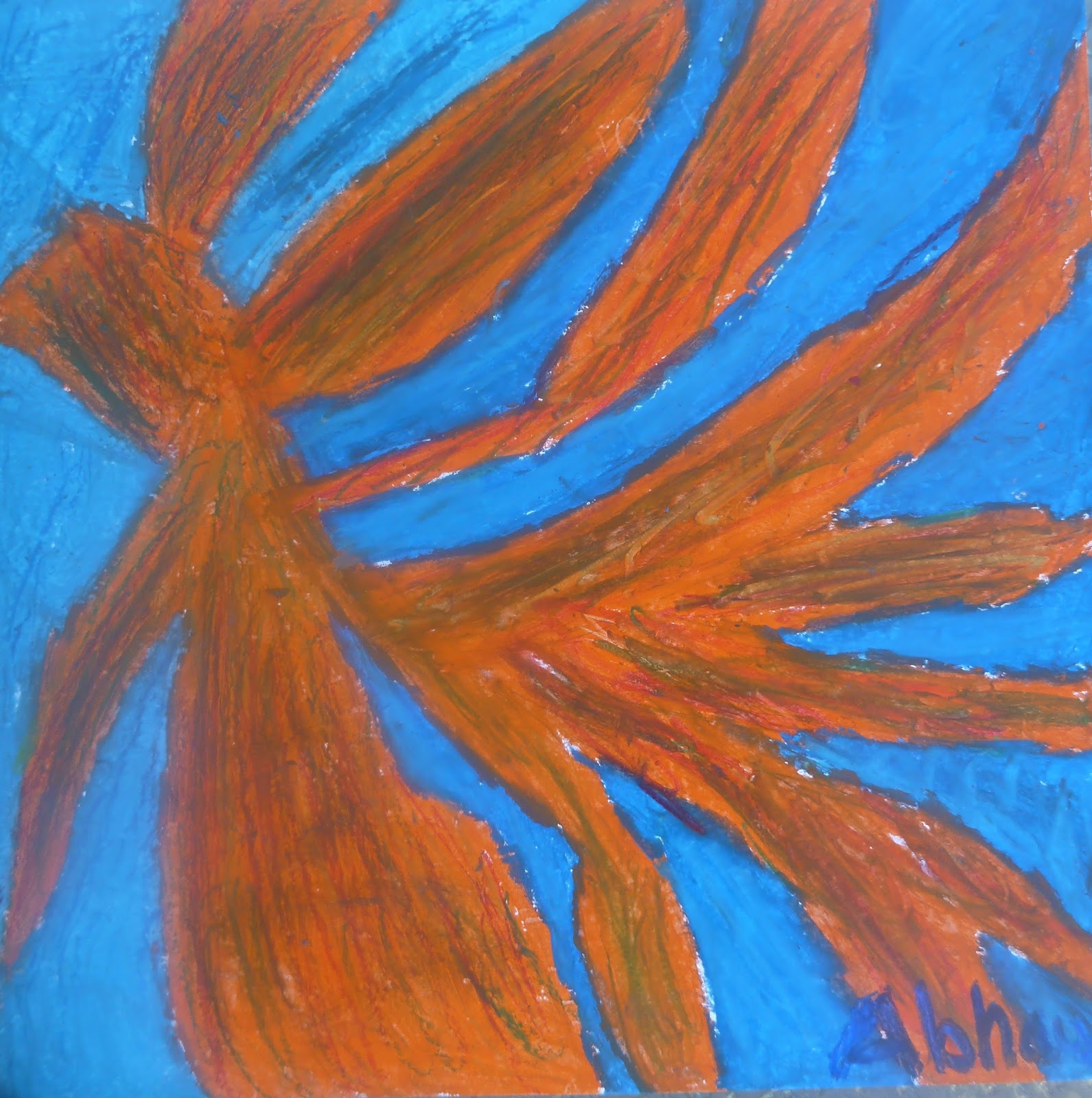 P. C. K. Art Room Sixth Grade Abstract Oil Pastel