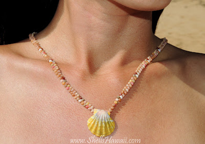 Kahelelani & Sunrise shell jewelry by.... Janjira: Hawaiian shell leis