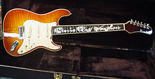 "Jim Hamilton custom Stevie Ray Vaughan reproduction" by Monkeyleg - Own work. Licensed under CC BY-SA 4.0 via Wikimedia Commons