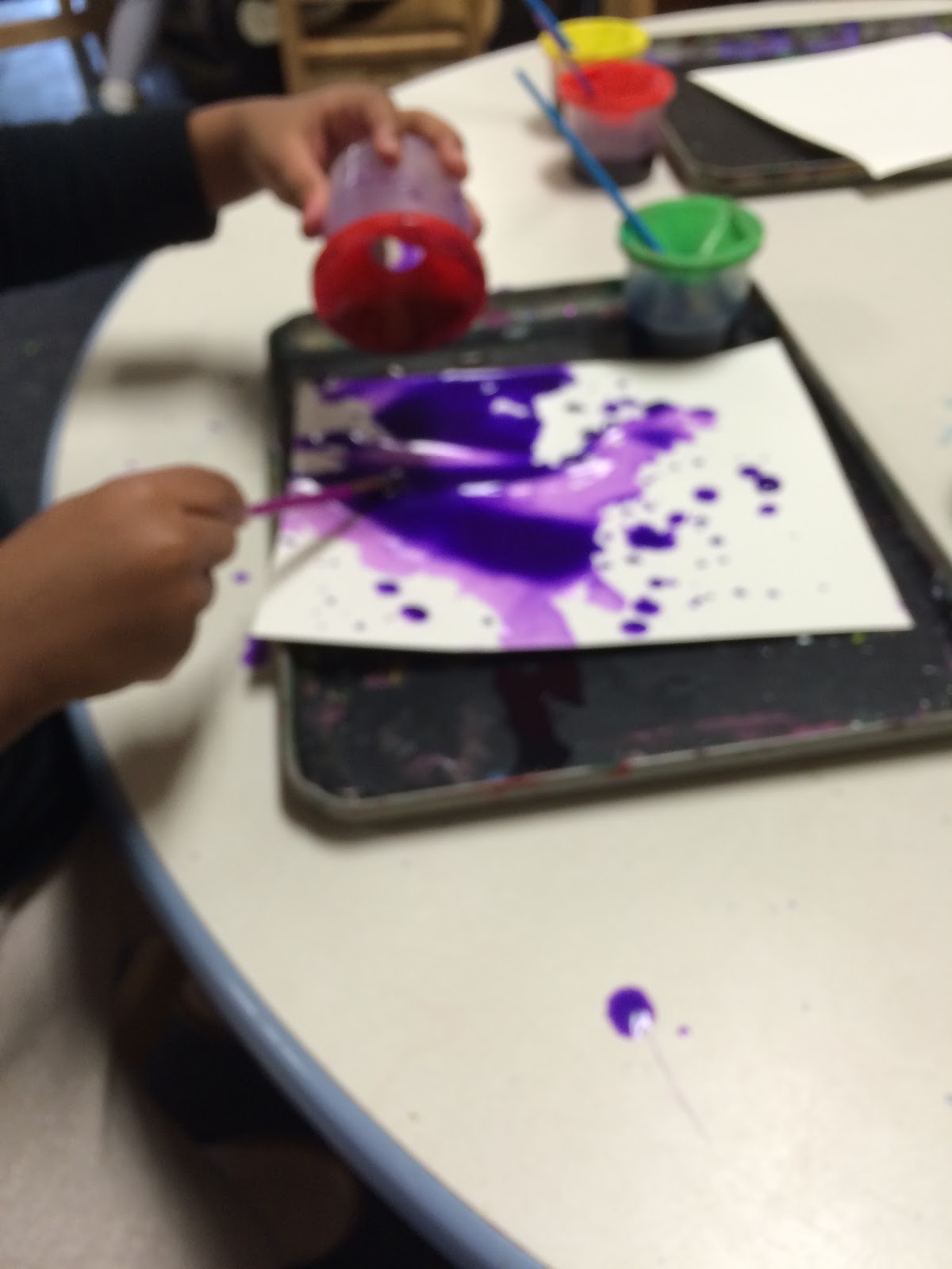 Explore Inspire EC: Painting Their Way - Pouring Paint