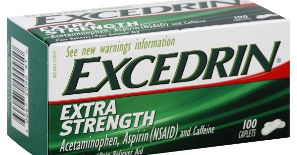Excedrin Tablets Indication Composition Dosage Interactions And Precautions Of The Drug 