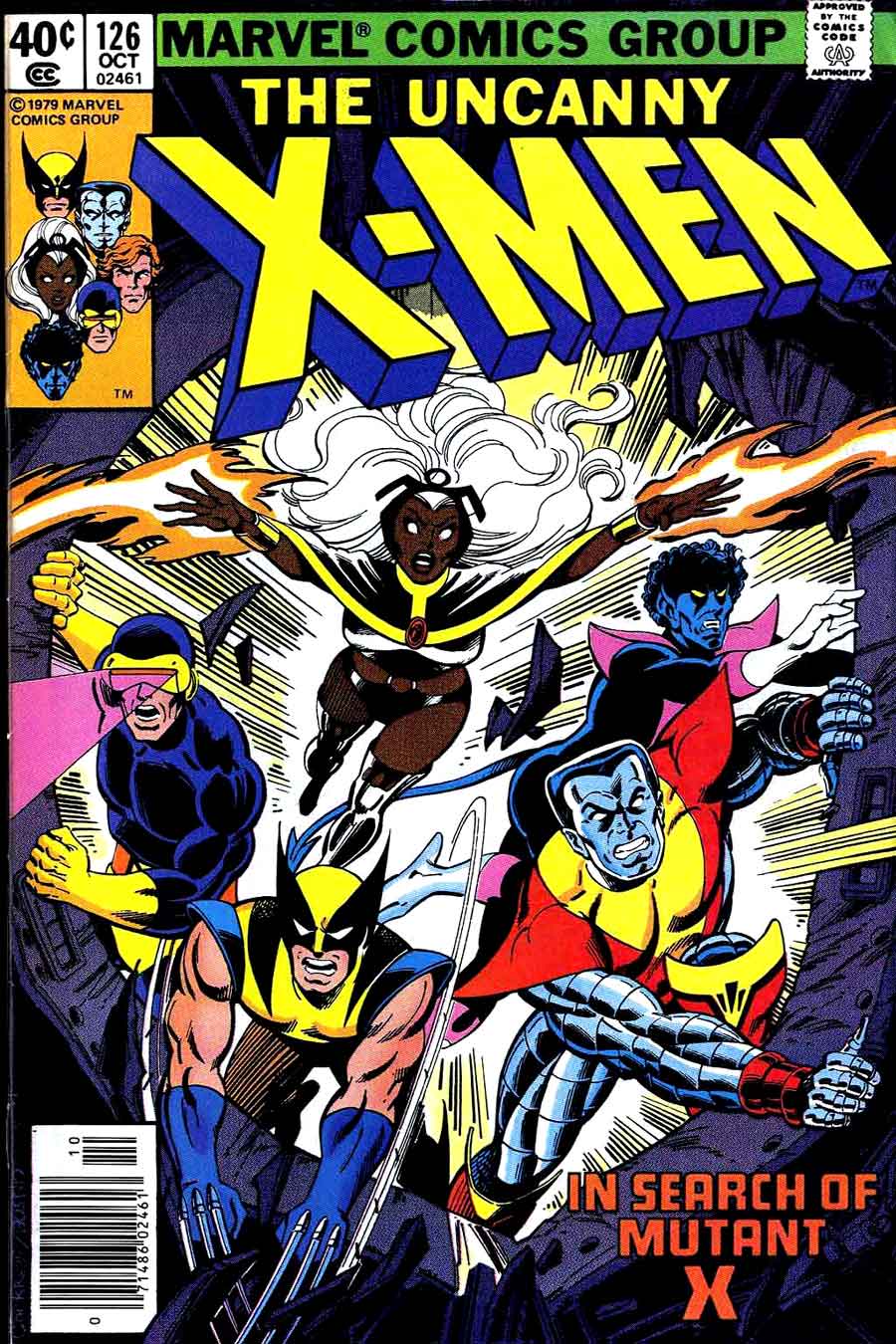 X-men v1 #126 marvel comic book cover art by John Byrne