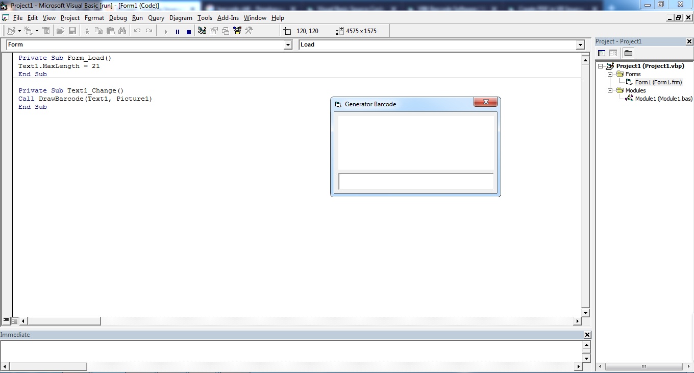 Generator Barcode Menggunakan VB6 Gudang Sourcode Visual Basic Classic