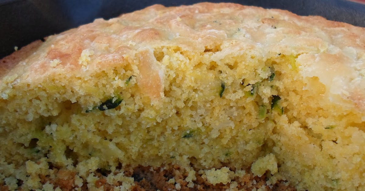 Happier Than A Pig In Mud Zucchini Cornbread with Cheddar Cheese